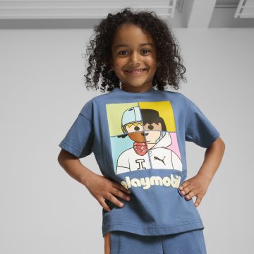 Camisas Deportivas Puma Original X Playmobil Azul Niños