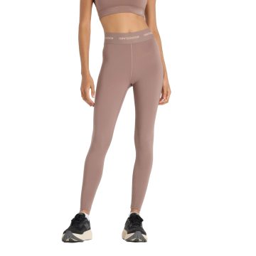 Legging New Balance Original Sleek High Rise Café Para Mujer