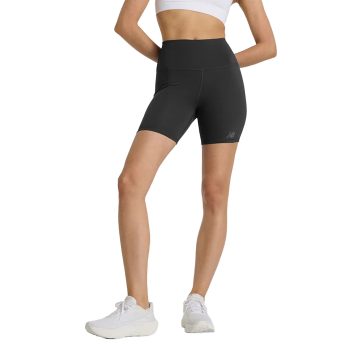 Pantaloneta New Balance Harmony High Rise 6 Negro Para Mujer