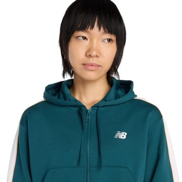 Chaqueta Deportiva NewBalance Original Interlock Verde Mujer