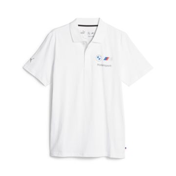 Camisa Tipo Polo Puma Original Bmw MmsEss Blanco Para Hombre