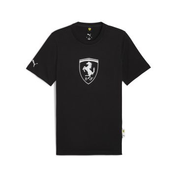 Camisa Deportiva Puma Ferrari Sportswear Shield Negro Hombre