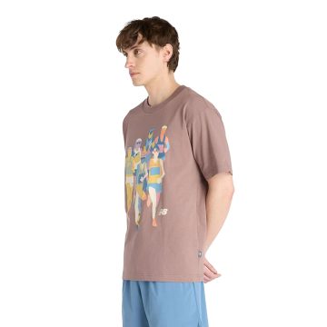 Alternative view of Camisa Deportiva New Balance Originals Athletics Café Hombre