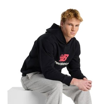 Alternative view of Hoodie New Balance Athletics French Terry Negro Para Hombres