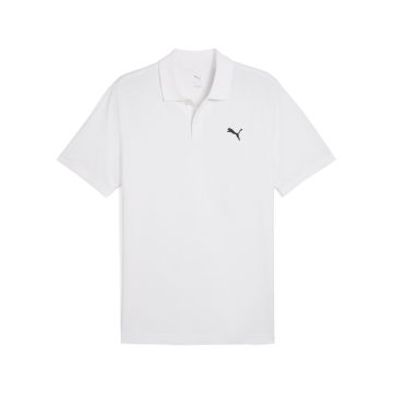 Camisa Tipo Polo Puma Ess Small Log Pique Blanco Hombre