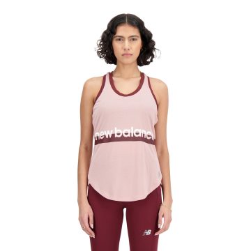 Camisa Deportiva New Balance Original Print Rosa Para Mujer