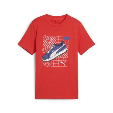 Camisa Deportiva Puma Original Graphics Iv B Rojo Niños