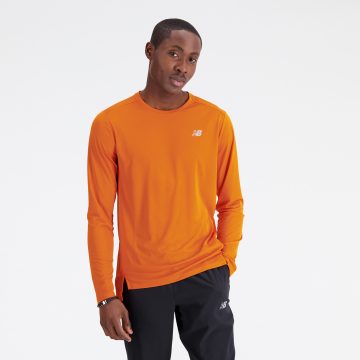 Camisa Deportiva Marca New Balance Accelerate Naranja Hombre