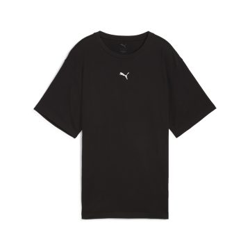 Camisa Deportiva Puma Original Ess Logo Relaxed Negro Mujer