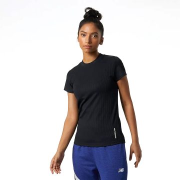 Camisa Deportiva New Balance Original PerfectRib Negro Mujer