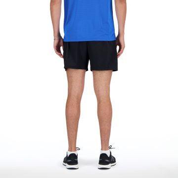 Alternative view of Pantaloneta Deportiva New Balance Original Negro Para Hombre