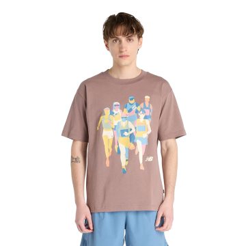 Camisa Deportiva New Balance Originals Athletics Café Hombre