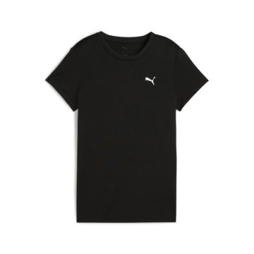 Camisa Deportiva Puma Original Logo (Poly) Negro Mujer