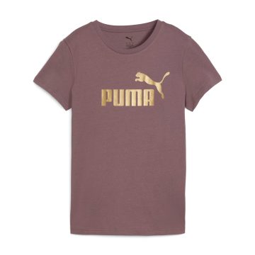 Camisas Deportivas Puma Ess Metallic No. 1 Logo Marrón Mujer