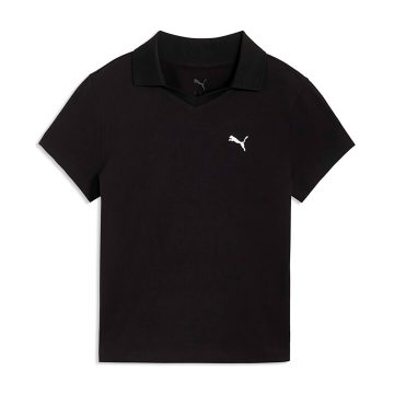 Camisa Tipo Polo Puma Originales Essentials Baby Negro Mujer
