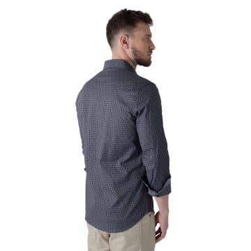 Alternative view of Camisa Casual Dkny Original Negro Para Hombre