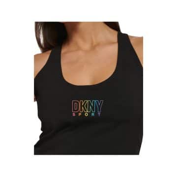 Top Deportivo Dkny Negro Para Mujer