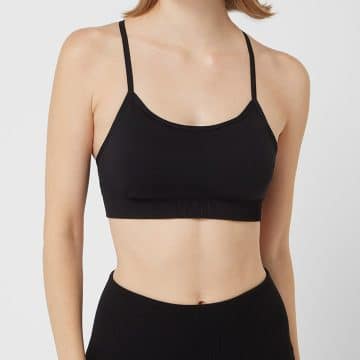 Top Deportivo Dkny Blk Algodón Negro Para Mujer