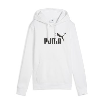 Hoodie Deportivo Puma Original Ess N1 Logo Blanco Para Mujer