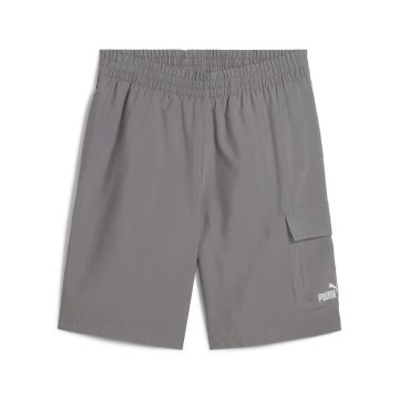 Pantaloneta Deportiva Puma Original Logo 9 Gris Para Hombre