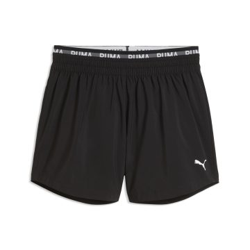 Alternative view of Pantaloneta Deportiva Puma Double Waistband Negro Para Mujer