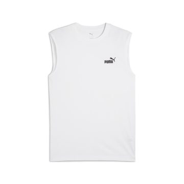 Camisa Deportiva Puma Ess No 1 Logo Sleeveless Blanco Hombre