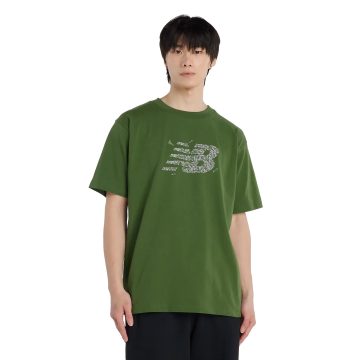 Camisa Deportiva New Balance Original Athletics Verde Hombre