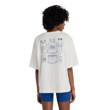 Alternative view of Camisas Deportivas New Balance Original Relaxed Blanco Mujer