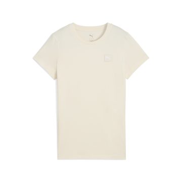 Camisa Deportiva Puma Original Ess Elevated Beige Para Mujer
