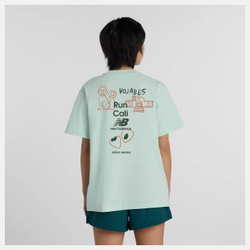 Alternative view of Tshirt New Balance Original Athletics Jersey Verde Mujer
