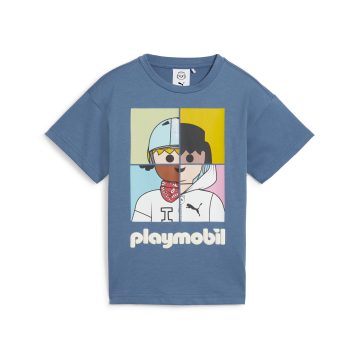 Camisas Deportivas Puma Original X Playmobil Azul Niños