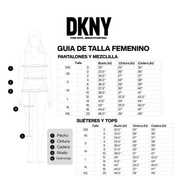 Alternative view of Camiseta Casual DKNY Original Negro Para Mujer
