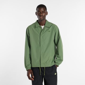 Chaqueta Deportiva New Balance Original Coaches Verde Hombre