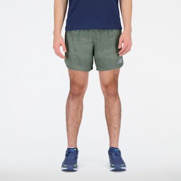 Pantaloneta New Balance Original Impact Run Verde Hombre