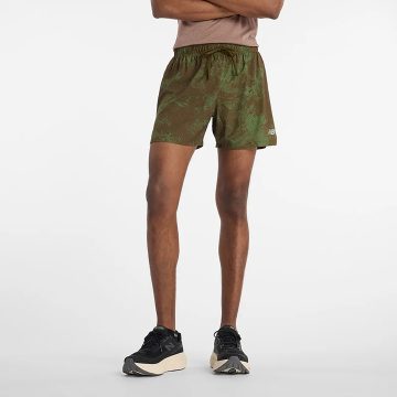 Pantaloneta New Balance Original RC Printed 5" Verde Hombres
