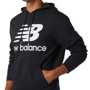 Alternative view of Hoodie New Balance Originals Essentials Stacked Negro Hombre
