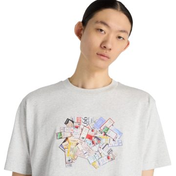 Alternative view of Camisa Deportiva New Balance Originals Athletics Gris Hombre