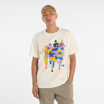 Camisa Deportiva New Balance Original Athletics Beige Hombre