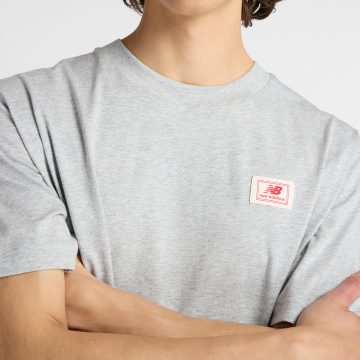 Alternative view of Camisa Deportiva New Balance Original WovenLabel Gris Hombre