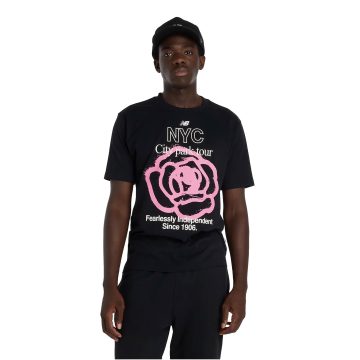 Camisa Deportiva New Balance Originals Graphics Negro Hombre