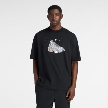 Camisa Deportiva New Balance Ghica Shuttle Negro Para Hombre