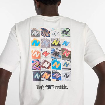 Alternative view of Camisa Deportiva New Balance Original Graphics Blanco Hombre