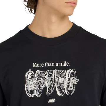 Alternative view of Camisa Deportiva New Balance Originals Graphics Negro Hombre