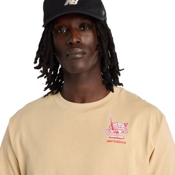 Alternative view of Camisa Deportiva New Balance Originales Graphics Café Hombre
