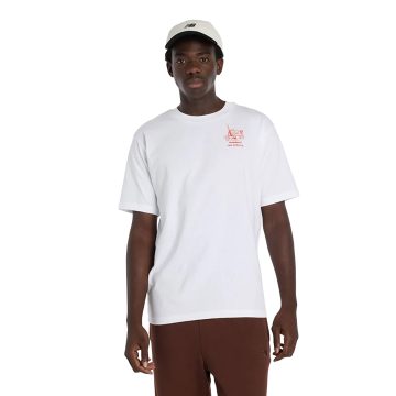 Camisa Deportiva New Balance Original Graphics Blanco Hombre