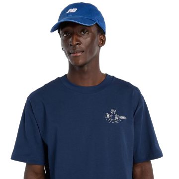 Alternative view of Camisa Deportiva New Balance Originales Graphics Azul Hombre