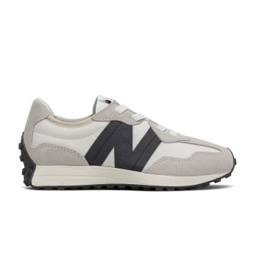Tenis Deportivos New Balance 327 Bungee Lace Gris Para Ninos