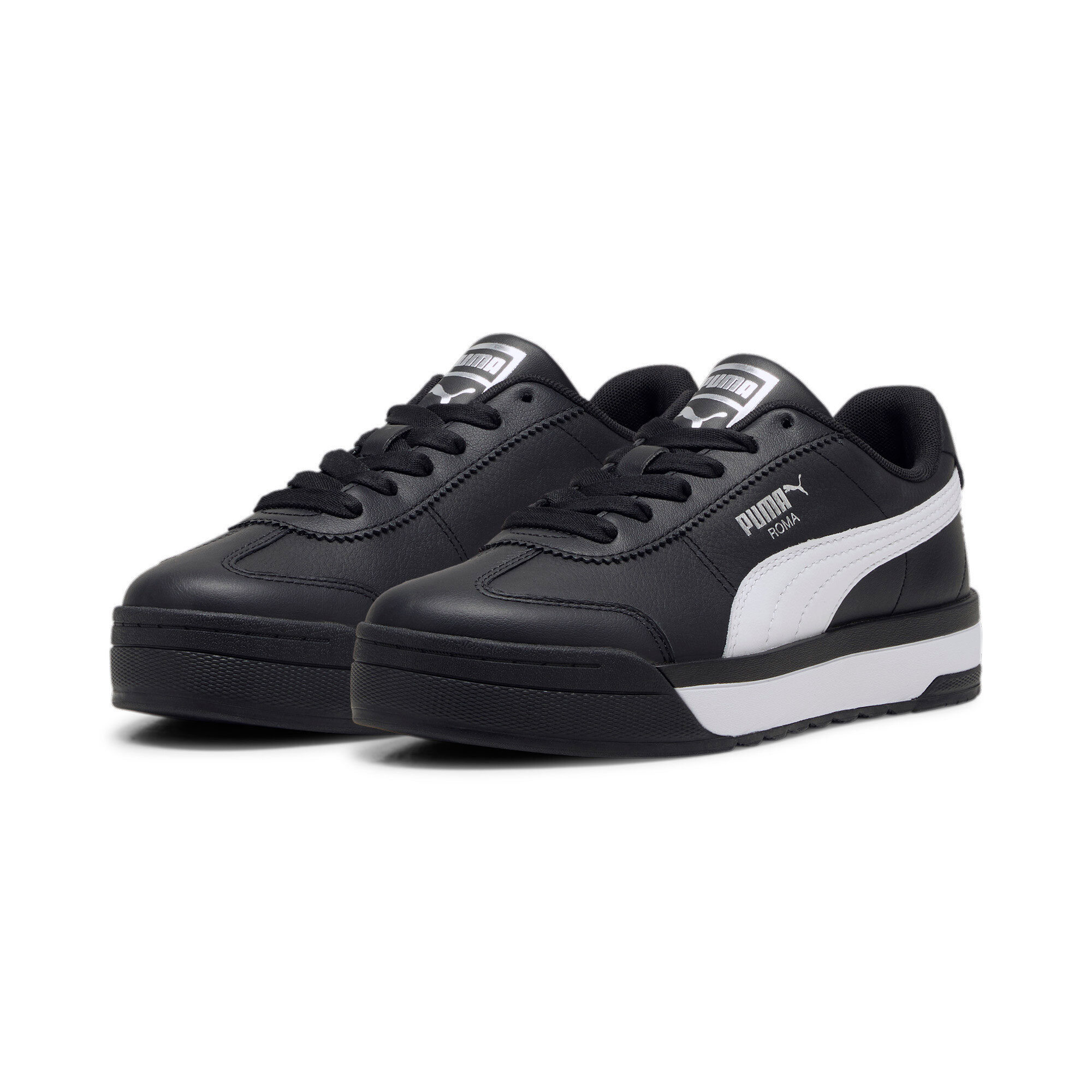 Puma roma negro con blanco best sale