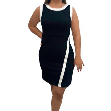 Vestido DKNY Mujer Elegante Casual Color Negro Modelo YX0