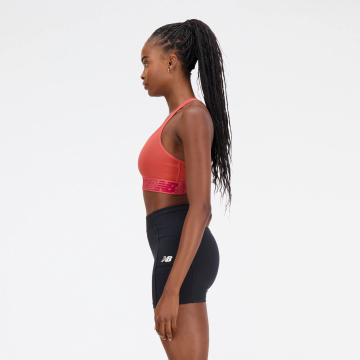 Alternative view of Top New Balance Crop Pace Bra 3 Naranja Mujer
